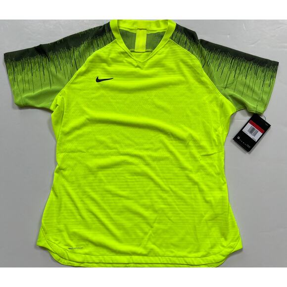 Nike Tops - Nike Vaporknit II Women's Soccer Jersey Shirt Volt AQ2727-702 Size L NWT $70